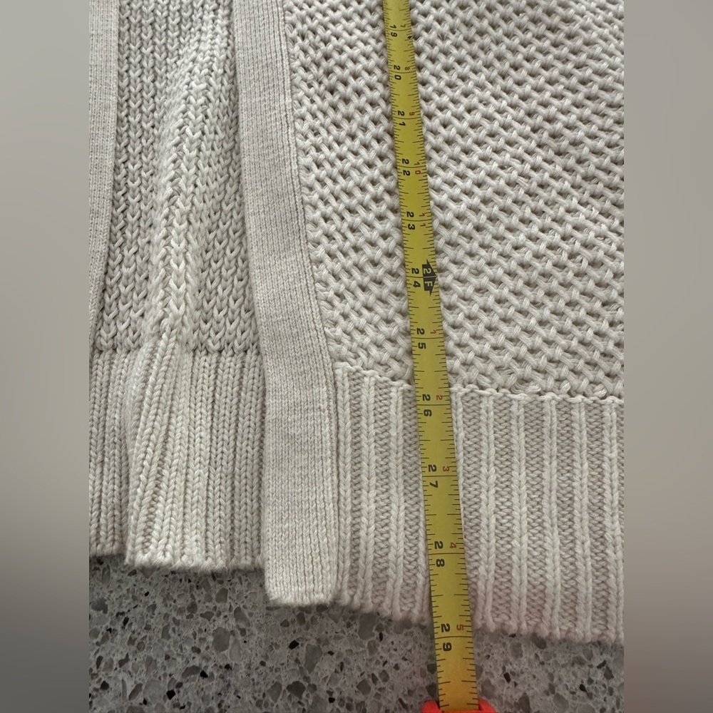 AERIE soft knit oversized open cardigan L/XL Cream Ivory - Picture 5 of 11